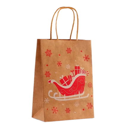 Новогодний Крафт пакет 21х27