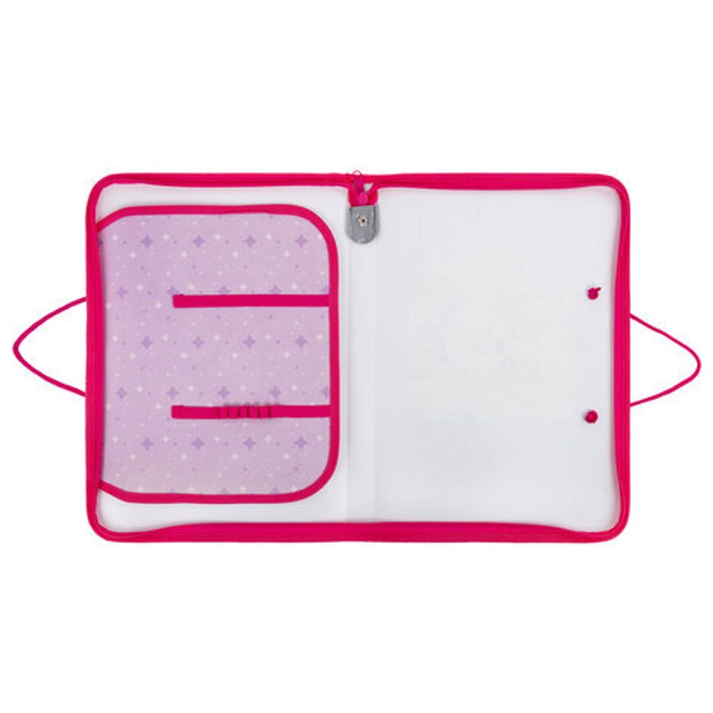 Папка для труда на молнии с ручками ПИФАГОР А4, 1 отделение, пластик, органайзер, "Fluffy akita", 272227