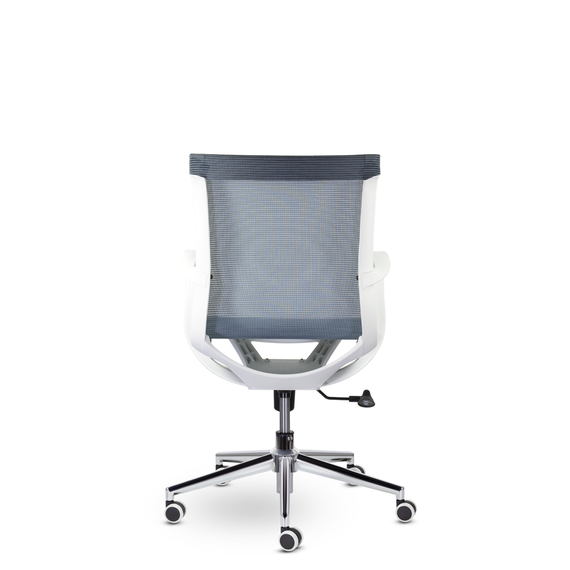 Кресло М-805 Йота/Yota white PL TC-12 (голубой)