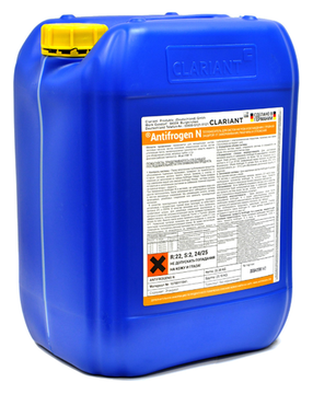Теплоноситель Clariant Antifrogen N 20 литров для систем отопления желтый этиленгликоль