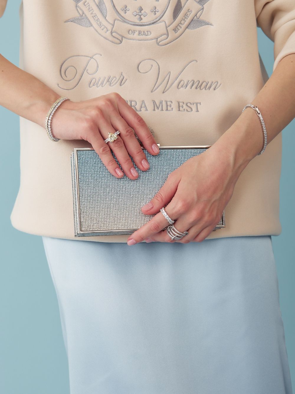 ЮБКА САТИНОВАЯ С ПЕРЬЯМИ L.BLUE