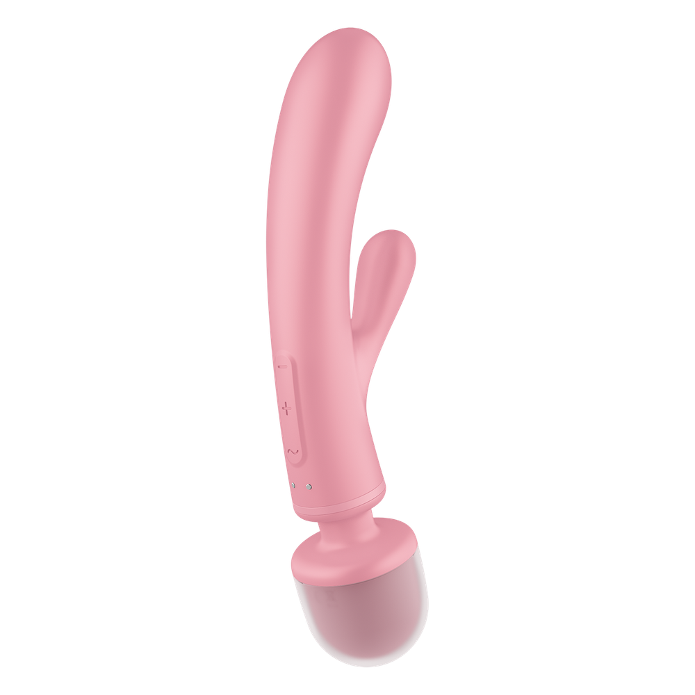 Вибратор-ванд 2 в 1 Satisfyer Triple Lover, розовый
