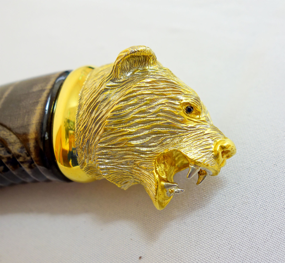 Дамасский нож "Медведь" /в коробке/