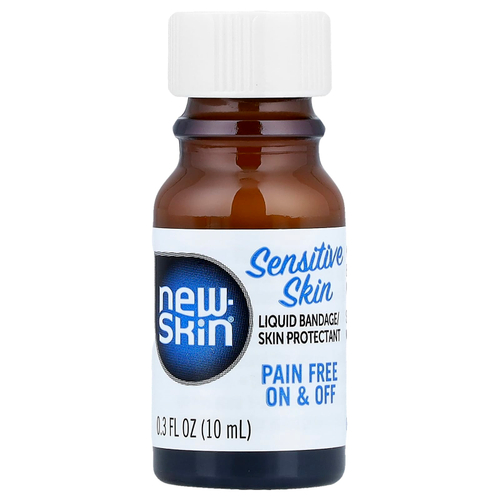 New Skin, Жидкая повязка / средство для защиты кожи, для чувствительной кожи, 10 мл (0,3 жидк. унц.)