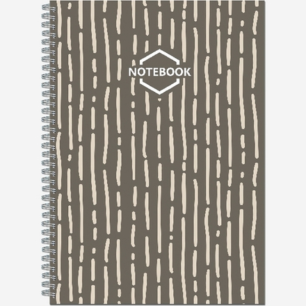 Тетрадь общая А4 60 листов на металлическом гребне "Стильный Офис"