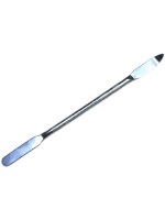 Шпатель косметический/лопатка металлическая двухсторонняя