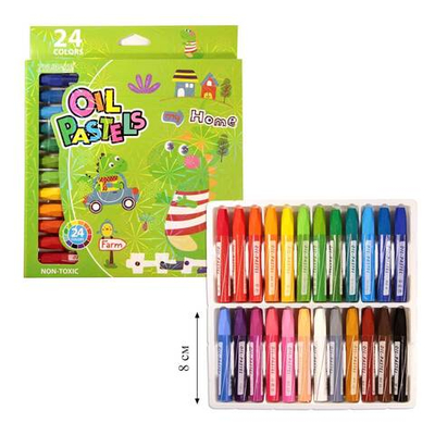 Набор масляных восковых мелков "Дракоша" 24цв.