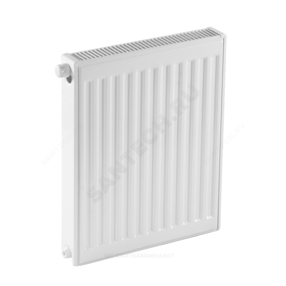 Радиатор стальной панельный Ventil Compact VC тип 21 500х500 Qну=867 Вт ниж/п в комплекте кронштейн. встроенный вентиль RAL 9016 (белый) Heaton Plus