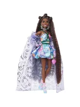 Кукла Барби Экстра в фиолетовой накидке HHN13