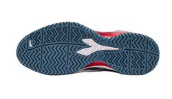 Теннисные кроссовки Diadora Blushield Torneo 2 AG - oceanview/white/salsa - White Red Blue Бирюзовый