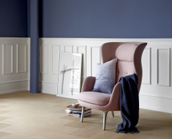 Плед 130x200 Elvang Basket Orion Blue Дания фото