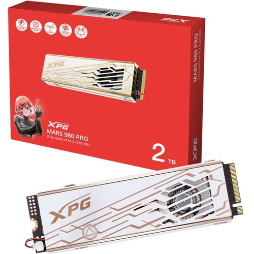 Жесткий диск SSD M.2 2Tb ADATA XPG MARS 980 PRO, 14000/13000MBs, 1650000 IOPS, 3D NAND, PCI-E 5.0 x4 (SMAR-980P-2TCI)