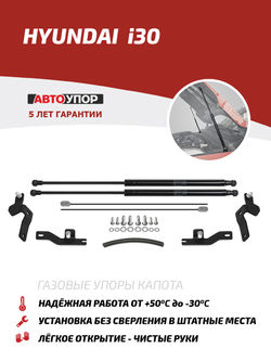 Упоры капота для Hyundai i30 2020-н.в., 2 шт., UHYI30021