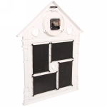 Фоторамка-коллаж с часами 52*42см «Дом» цвет белый, на 4 фото, пластик