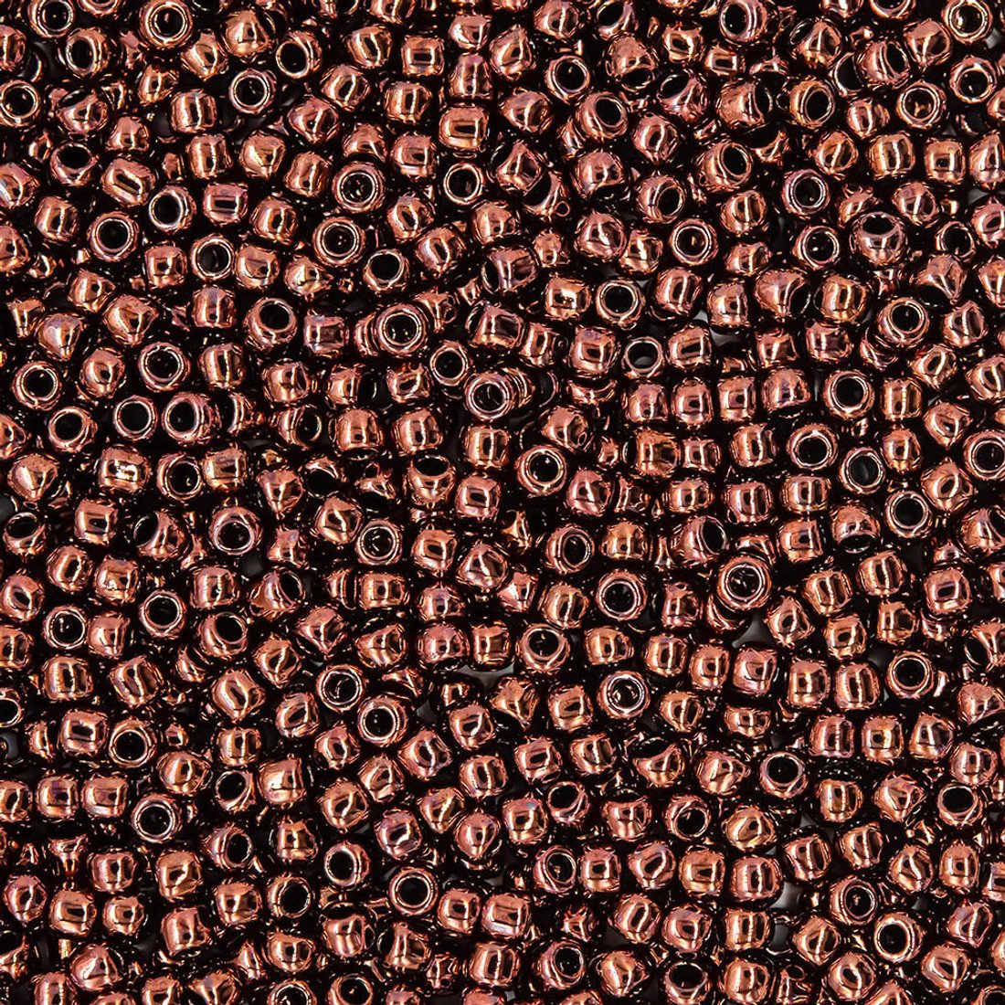 Японский бисер TOHO Round 11/0 (№222), металлизированный, непрозрачный глянцевый