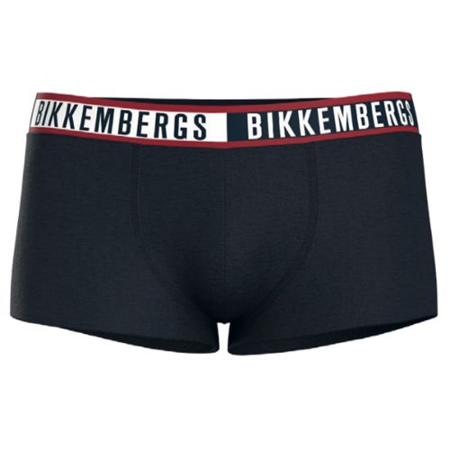 Мужские трусы боксеры темно-синие набор 3в1 Bikkembergs TWICE BKK52UTR29TR