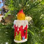 Свеча красная, ёлочное украшение [Арт.071-001-PL]