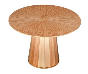 Стол L (110) / мдф + шпон дуба- лучи/ опора бук