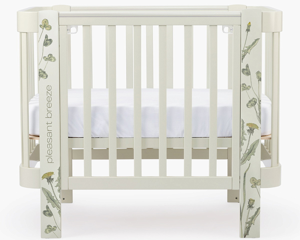Детская кроватка-трансформер Happy baby Mommy Love в комплекте с расширением 160х70 sage