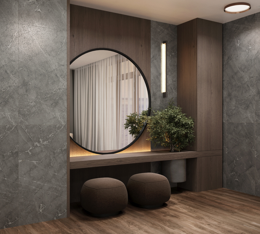 Керамогранит, Creanza, ANTHOR GREY, 1200x600 мм, лаппатированная