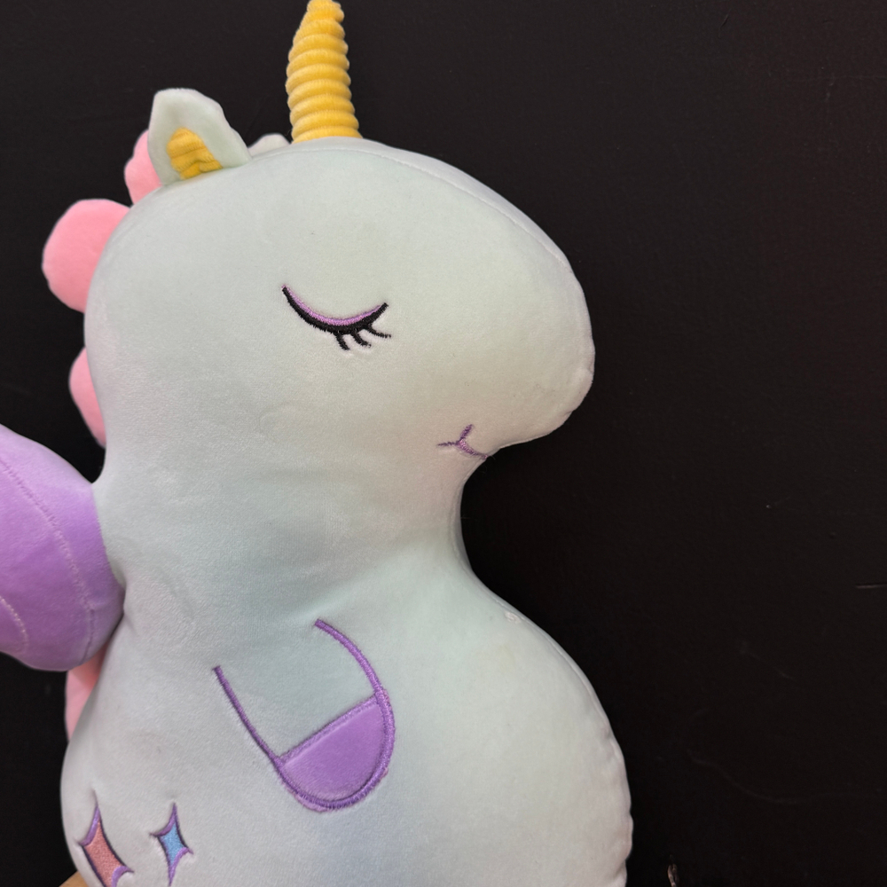 Единорог плюшевый сиреневый