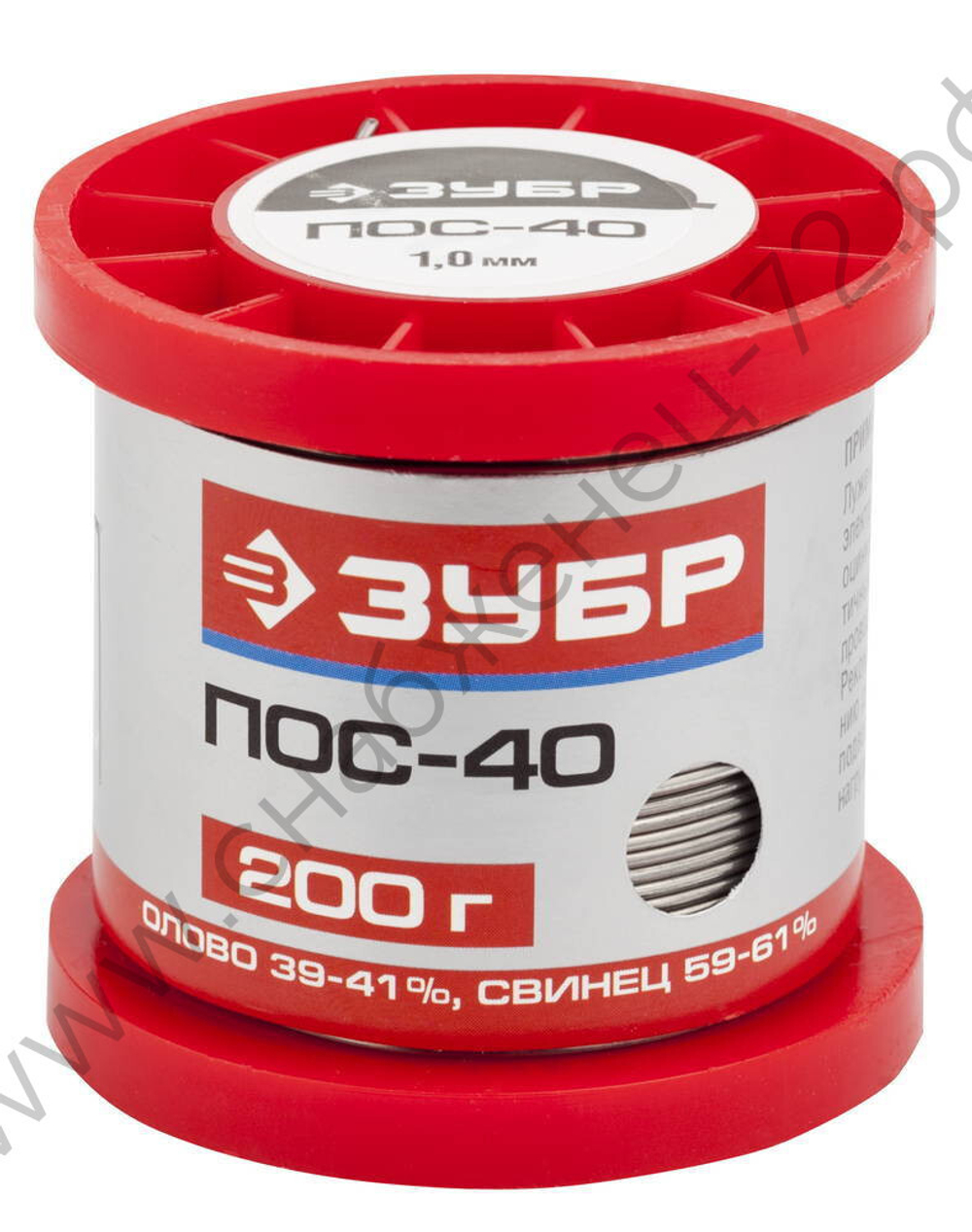 ЗУБР 200гр 1мм проволока пос 40, Припой (55451-200-10)