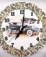 Авторские настенные часы "Pierce-Arrow"