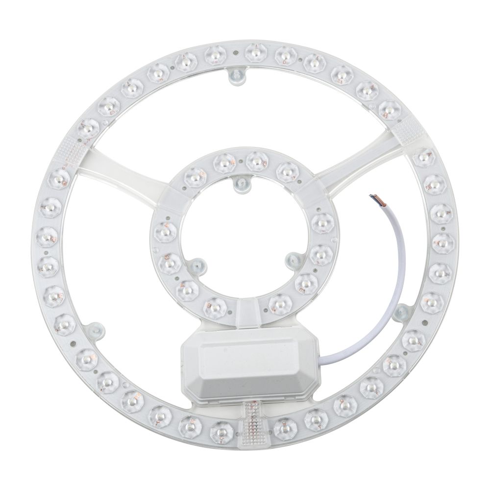 ULE-Q930-42W-4000K IP40 CLEAR Светильник-модуль светодиодный с драйвером. 220В. диаметр 265мм. Белый свет 4000K. Угол 180градусов. TM Volpe