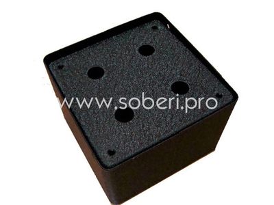 130 х 130 х В80 мм кожух / колпак / экран для трансформатора