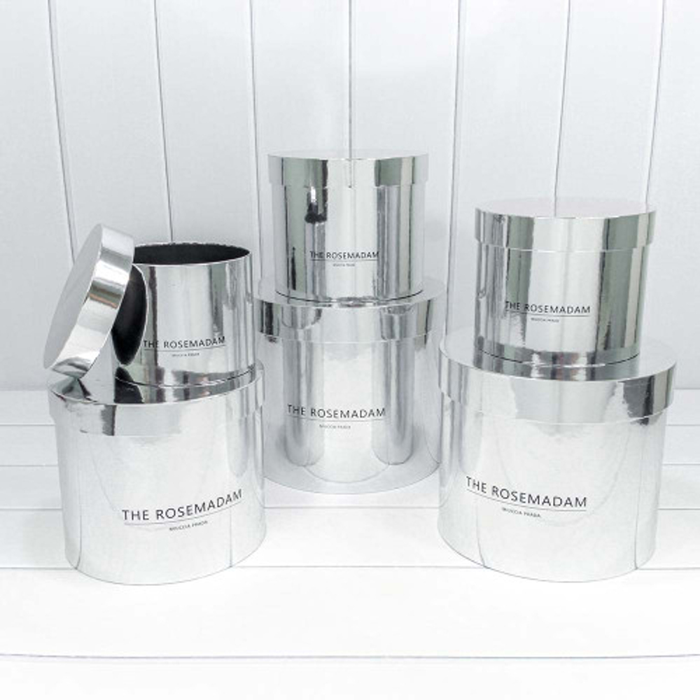 Коробка 25х22.5 см Набор 6 шт "The Rosemadam" (Серебряный)