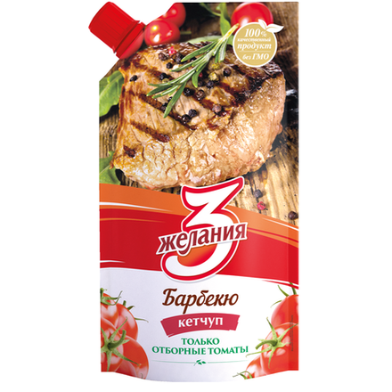 Кетчуп 3 желания Барбекю 250 гр