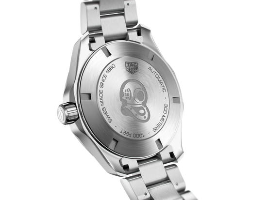 Мужские механические часы Aquaracer GMT Calibre 5 WAY201A.BA0927 TAG Heuer задняя крышка