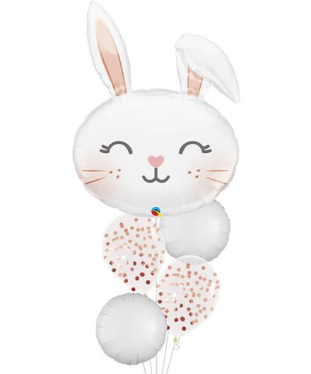 Фонтан шаров "Малыш - зайчик"