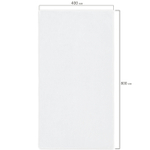 Салфетка из МИКРОФИБРЫ 40х80 см WHITE ULTRA DENSE OVERLOCK белая 280 г/м2 LAIMA HOME (5 штук в упаковке)