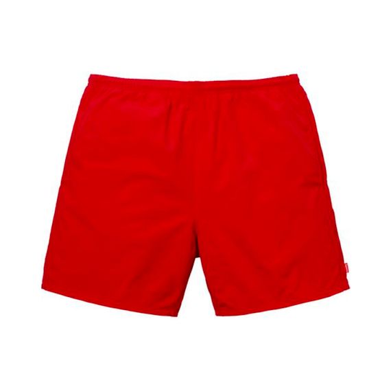 Supreme SS18 Arc Logo Water Short Red Logo