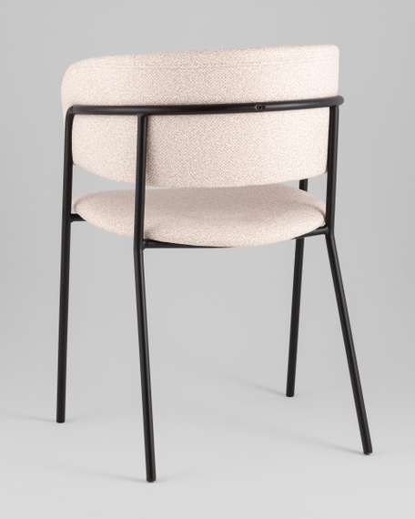 Кресло Нэлли New буклированный велюр бежевый