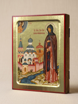 Икона Анны Кашинской, прп благоверной княгини на дереве: 125 х 160 (Синопсисъ)