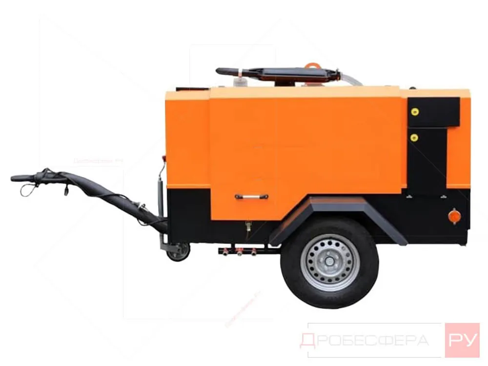 Дизельный винтовой компрессор ММЗ-ПВ 12/0,7 на шасси