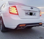 Диффузор / Накладка на задний бампер Лачетти, Джентра / Lacetti, Gentra