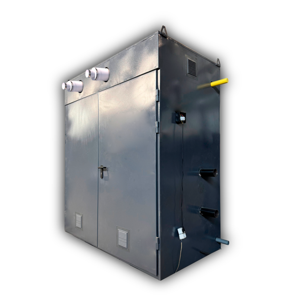 Котельная наружного размещения Federica Bugatti для промышленных котлов