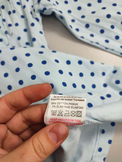 Блузка Wanex в горох на 1-2 года