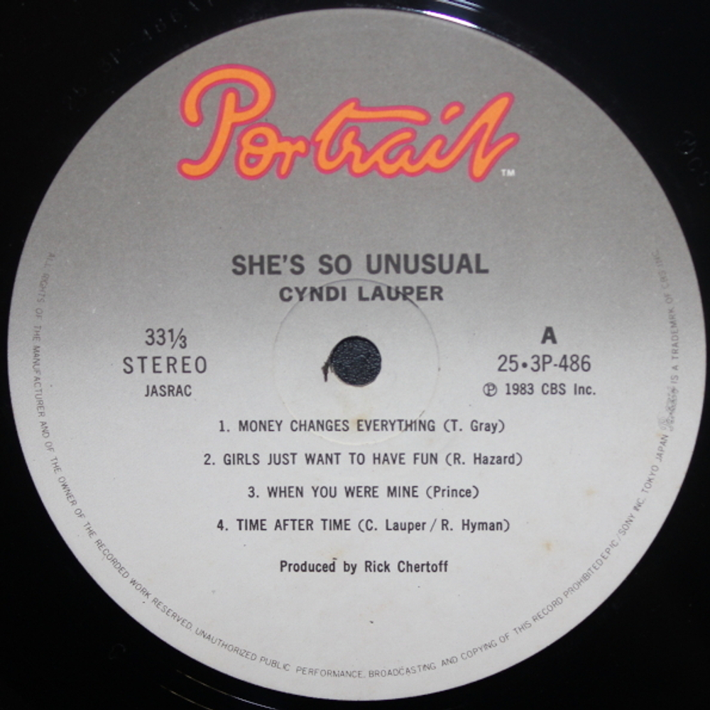 Cyndi Lauper / She's So Unusual (LP)