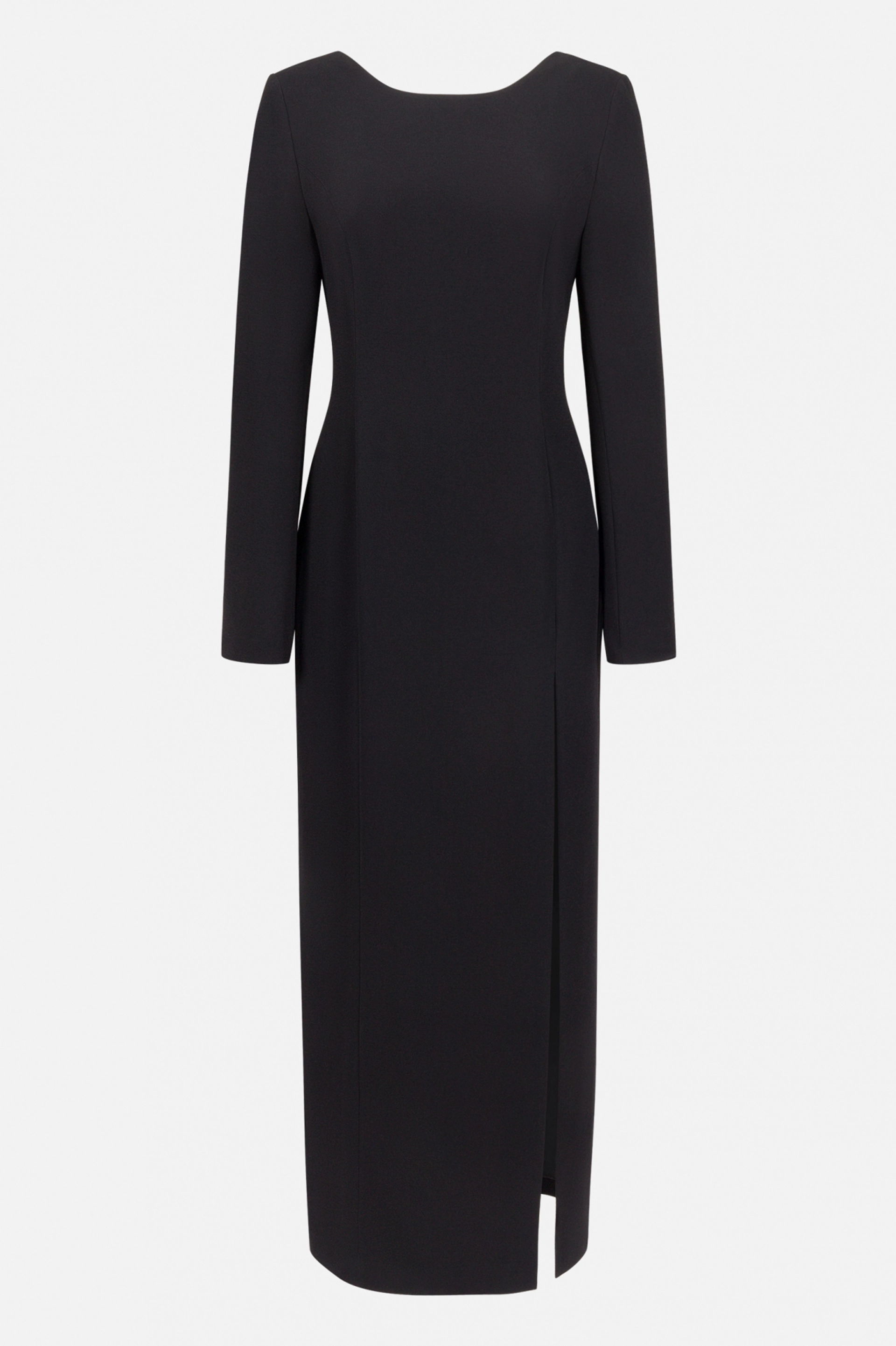 Платье в пол с вырезом на спине