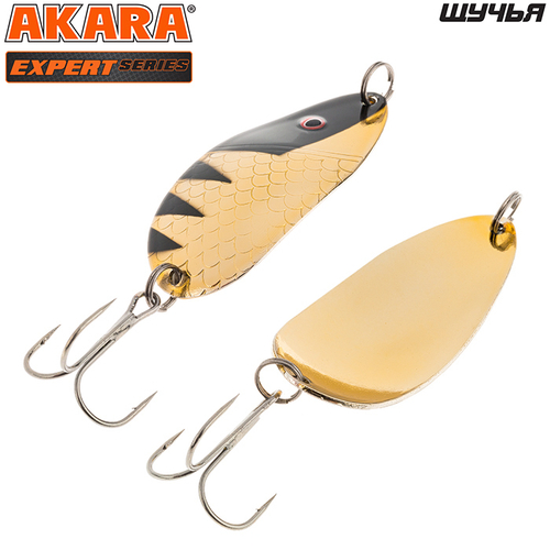 Блесна колебалка Akara Expert Щучья 65 мм 18 гр. 13/GO