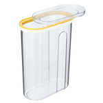 Ёмкость для сыпучих продуктов с крышкой (слайдером) 1,5л (желтый)