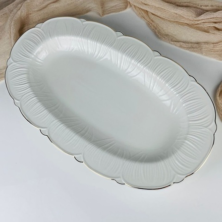 Lenardi 109-278 Овальное блюдо 46см ORCHIDEA в под.уп.(х6)Фарфор