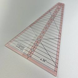 Линейка для пэчворка “Дрезденская тарелка” с углом 36°  (арт. A16-S)