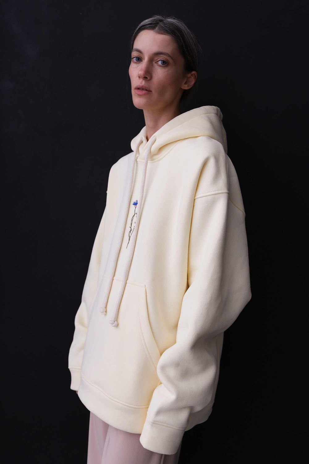 Худи Гербарий Warm Василек Экрю