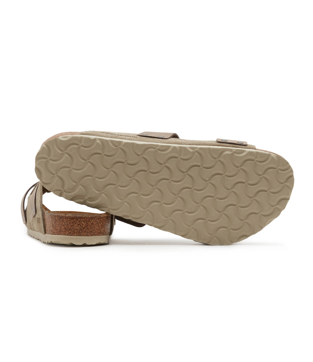 Шлепанцы кожаные uji vl nu taupe Birkenstock - серый(1025690)