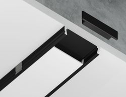 Ambrella Алюминиевый профиль накладной 23.8*6 для светодиодной ленты до 20мм Alum Profile GP1800BK